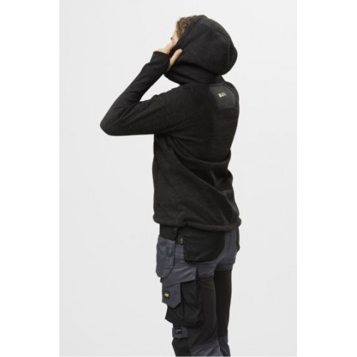 8047 Sudadera con capucha para mujer FlexiWork negro