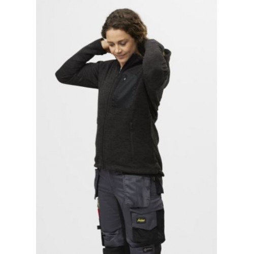 8047 Sudadera con capucha para mujer FlexiWork negro