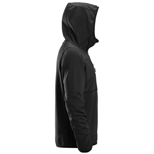 8058 Sudadera con capucha y cremallera completa AllroundWork negra