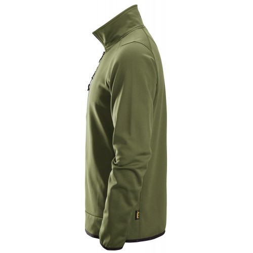 8059 Chaqueta de forro polar con cremallera completa AllroundWork verde khaki