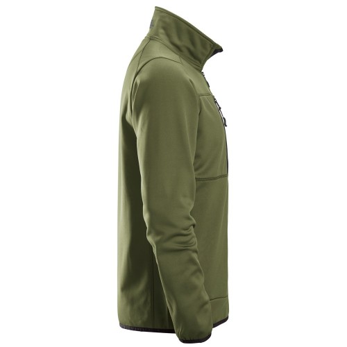 8059 Chaqueta de forro polar con cremallera completa AllroundWork verde khaki