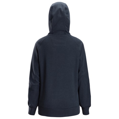 8070 Sudadera AllroundWork con capucha de rizo Polartec® para mujer color azul marino jaspeado