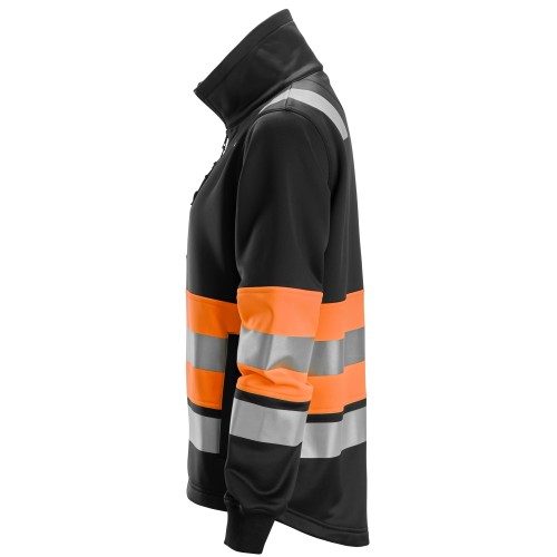 8077 Chaqueta con cremallera completa para mujer de alta visibilidad clase 1 color naranja/ negro