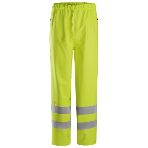 8267 Pantalones largos impermeables PU de alta visibilidad clase 2 ProtecWork amarillo talla 4XL