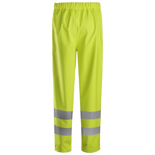 8267 Pantalones largos impermeables PU de alta visibilidad clase 2 ProtecWork amarillo