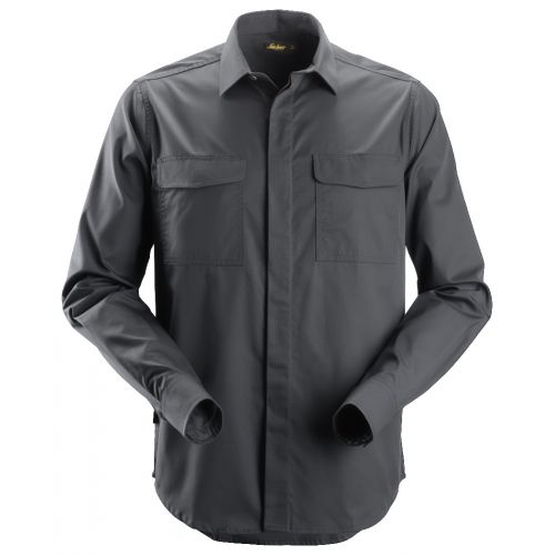8510 Camisa Service M/Larga gris acero talla L