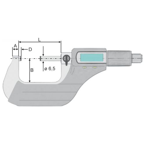 Micrómetro electrónico digital DIN 863 - IP40