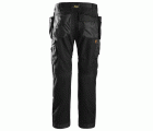 6201 Pantalones largos de trabajo AllroundWork con bolsillos flotantes color negro