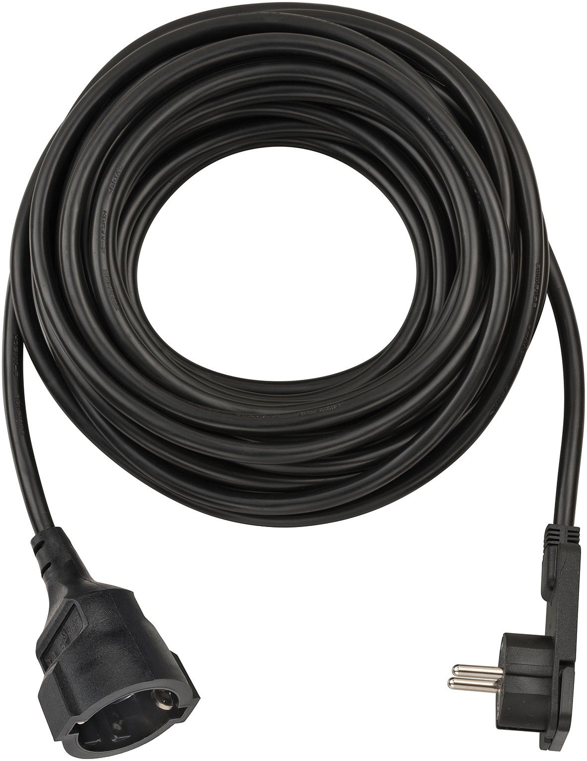 Cabel de plástico 3m negro H03VVH2-F 2x0,75