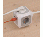 Ladrón múltiple en forma de cubo ALEA-Power con 2 puertos USB