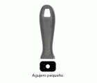 Mango de lima de plástico negro grande con agujero de 6 mm