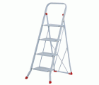 Mini escalera básica de acero Sempreutile (4 peldaños)