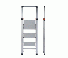 GIERRE MINI ESCALERA ULTRA DELGADA DE ALUMINIO SLIM (3 PELDAÑOS) -  Ferreteria Ortiz