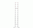 Escalera telescópica de aluminio FlexLine 380 de 13 peldaños