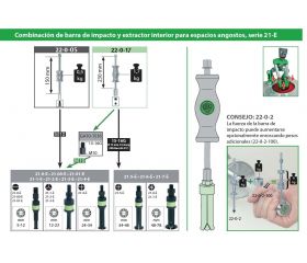 Martillo deslizante para extractores de rodamientos interiores