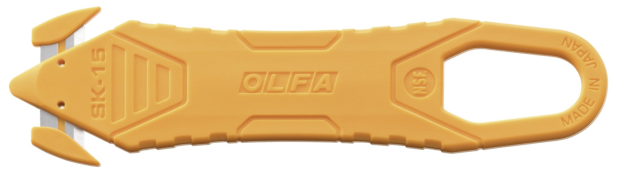 Olfa - Cúter de seguridad con cortador de precinto con retracción de  cuchilla semi automática SK-9