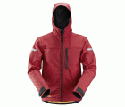 1229 Chaqueta Softshell con capucha AllroundWork rojo chili/ negro