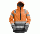 1330 Chaqueta impermeable de alta visibilidad clase 3 AllroundWork naranja/ gris acero