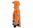 1347 Chaqueta impermeable de alta visibilidad para mujer clase 2/3 AllroundWork naranja-gris acero