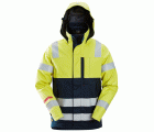 1361 Chaqueta impermeable de alta visibilidad clase 3 ProtecWork amarillo/ azul marino