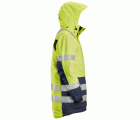 1830 Parka impermeable de alta visibilidad clase 3 AllroundWork amarillo/ azul marino