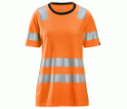 2537 Camiseta de manga corta para mujer de alta visibilidad clase 2 naranja