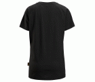 2597 Camiseta manga corta con logo para mujer negro