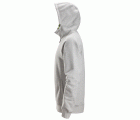 2846 Sudaderas con cremallera y capucha color gris jaspeado