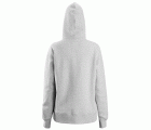 2897 Sudadera mujer con capucha y cremallera completa AllroundWork gris jaspeado