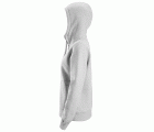 2897 Sudadera mujer con capucha y cremallera completa AllroundWork gris jaspeado