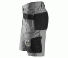 3023 Pantalones cortos de trabajo Rip-Stop con bolsillos flotantes gris/ negro