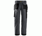 3213 Pantalones largos de trabajo Rip-Stop gris acero con bolsillos flotantes