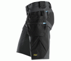 6108 Pantalones cortos de trabajo LiteWork con bolsillos flotantes desmontables gris acero/ negro