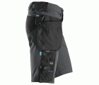 6108 Pantalones cortos de trabajo LiteWork con bolsillos flotantes desmontables gris acero/ negro