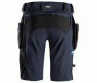 6108 Pantalones cortos de trabajo LiteWork con bolsillos flotantes desmontables azul marino/ negro