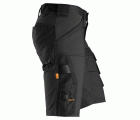 6143 Pantalones cortos de trabajo elásticos Slim Fit AllroundWork negro