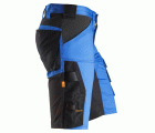 6143 Pantalones cortos de trabajo elásticos Slim Fit AllroundWork azul verdadero/ negro