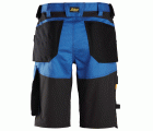 6153 Pantalones cortos de trabajo elásticos de ajuste holgado AllroundWork azul/ negro