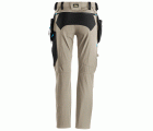 6208 Pantalones largos de trabajo con bolsillos flotantes desmontables LiteWork beige-negro