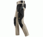 6208 Pantalones largos de trabajo con bolsillos flotantes desmontables LiteWork beige-negro