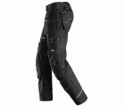 6214 Pantalones largos de trabajo con bolsillos flotantes Canvas+ RuffWork negro