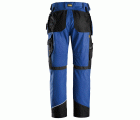 6214 Pantalones largos de trabajo con bolsillos flotantes Canvas+ RuffWork azul verdadero-negro