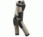 6241 Pantalones largos de trabajo elásticos AllroundWork Slim Fit con bolsillos flotantes color beige/ negro