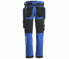 6241 Pantalones largos de trabajo elásticos AllroundWork Slim Fit con bolsillos flotantes color azul verdadero/ negro