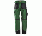 6314 Pantalones largos de trabajo Canvas+ RuffWork verde forestal-negro