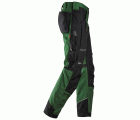 6314 Pantalones largos de trabajo Canvas+ RuffWork verde forestal-negro