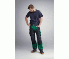 6314 Pantalones largos de trabajo Canvas+ RuffWork verde forestal-negro