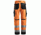 6331 Pantalón AllroundWork Alta Visibilidad CL2 Naranja / Gris acero