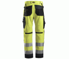 6331 Pantalón AllroundWork Alta Visibilidad CL2 Amarillo / Gris acero