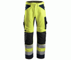 6331 Pantalones largos de trabajo de alta visibilidad clase 2 AllroundWork amarillo-azul marino talla 44